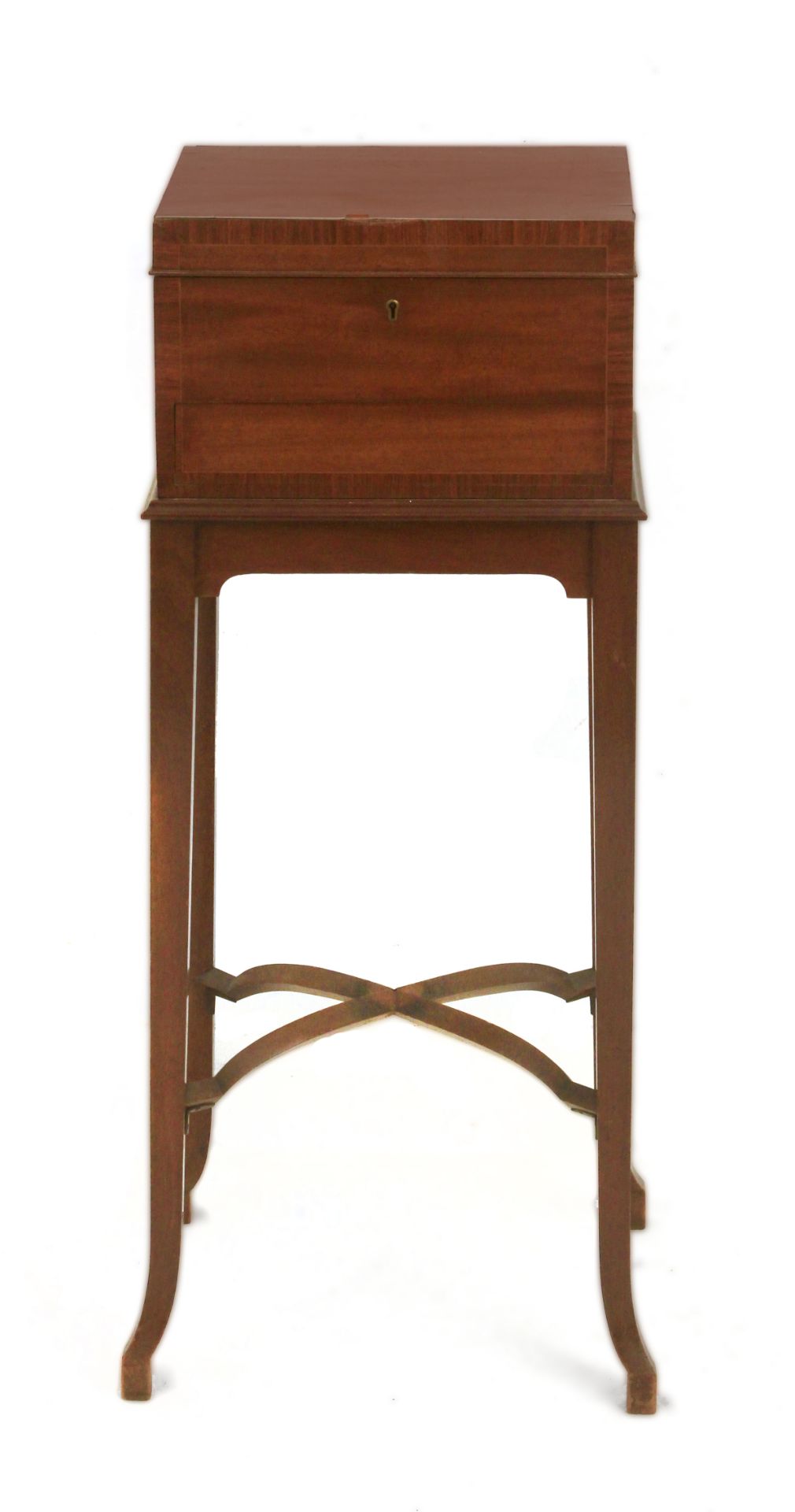 Victorian mahogany sewing box, England, 19th century - Image 4 of 4