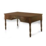 A 19th century Isabelino mahogany writing desk