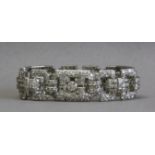 An Art-Déco bracelet circa 1940. 13 ct. of diamonds and a platinum setting