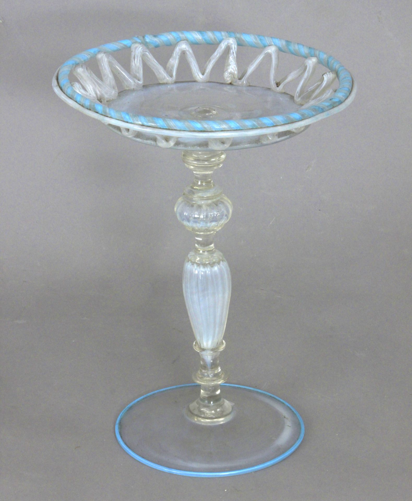 A 19th century Italian centrepiece in Venetian glass