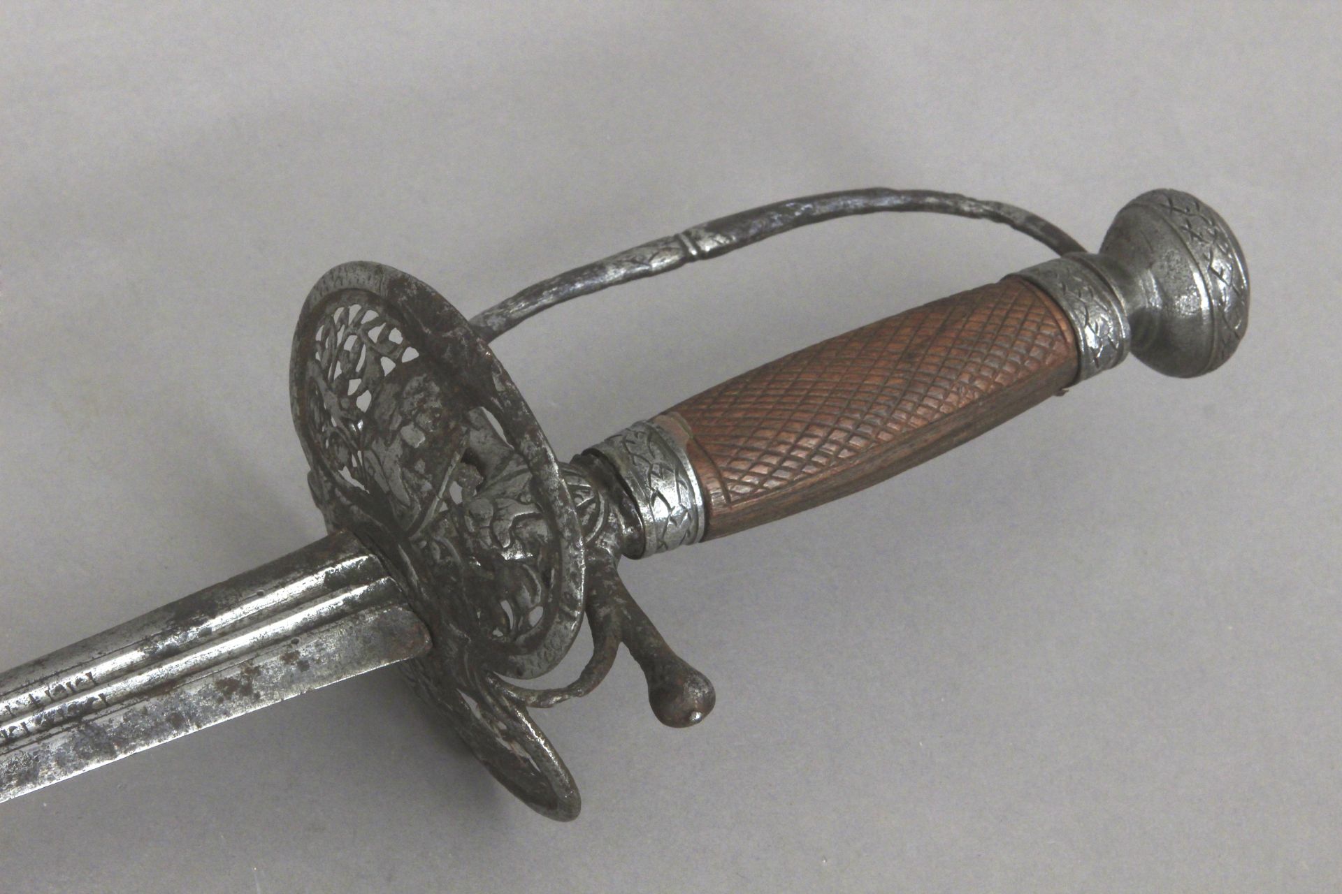 An 18th century ceremonial sword with a blade possibly from Toledo - Image 2 of 5
