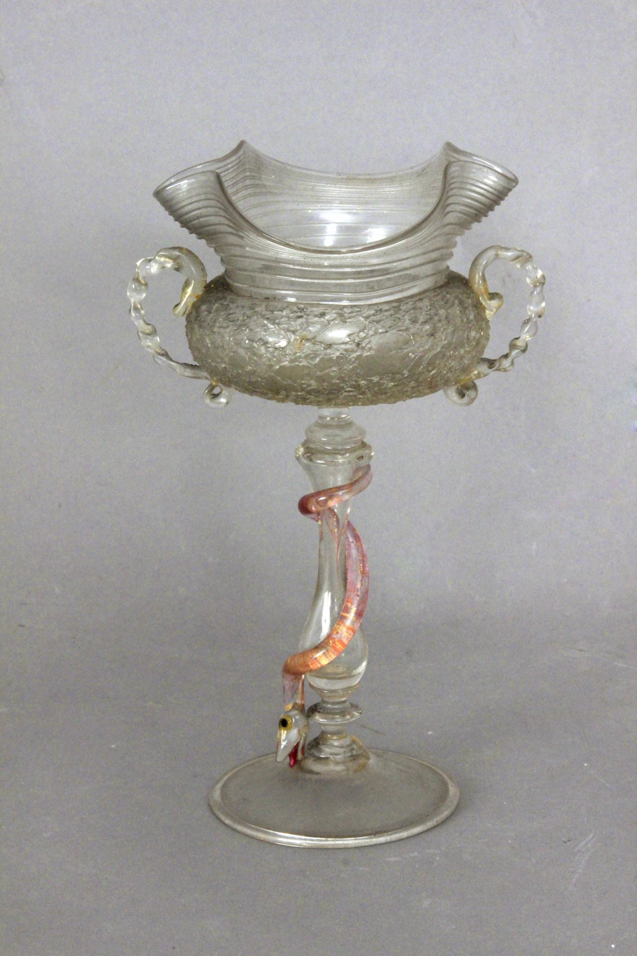 A 19th century Italian centrepiece in Venetian glass