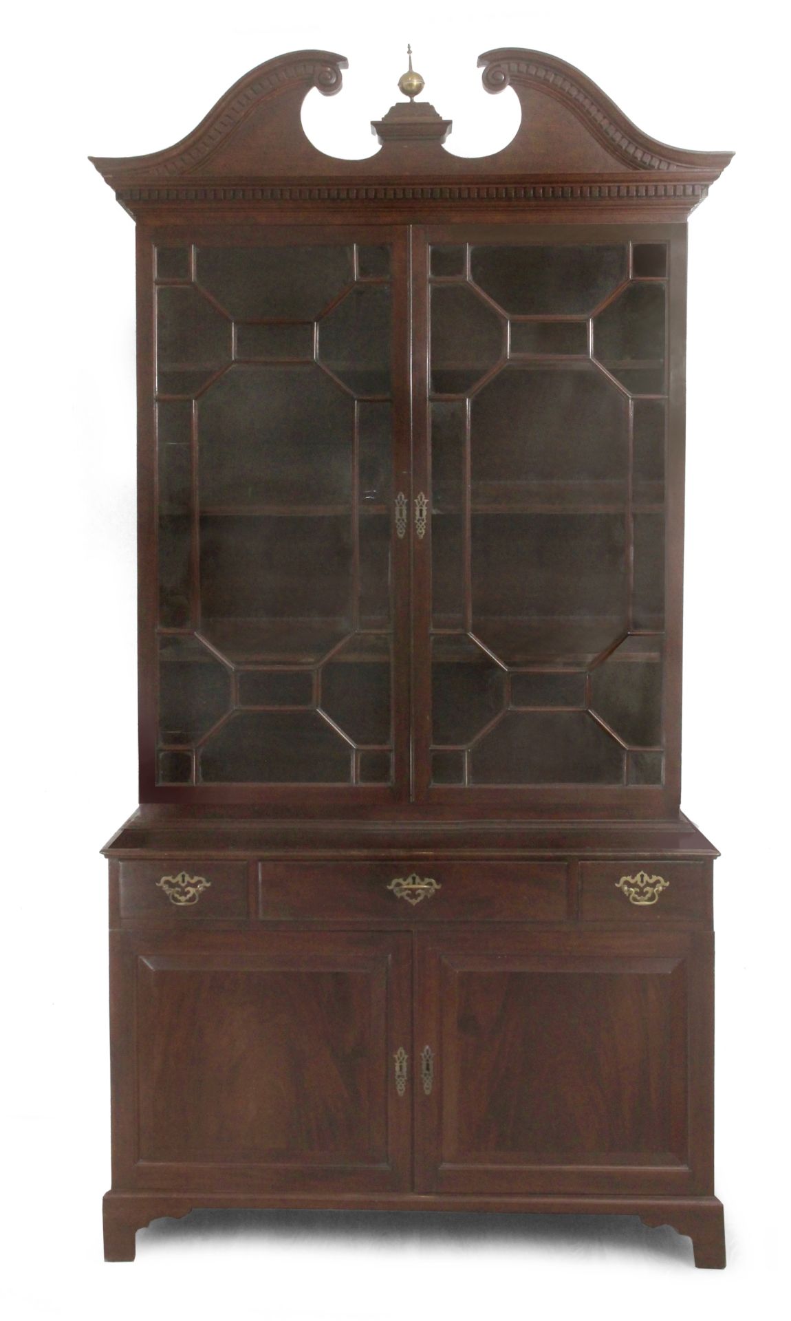 An early 19th century English mahogany writing bookcase desk from George IV period - Image 9 of 9