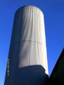 Mild Steel Silo, 3.5m inside dia. with insulation