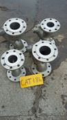 Four Stainless Steel Y Strainers, 2 x 75mm and 2 x