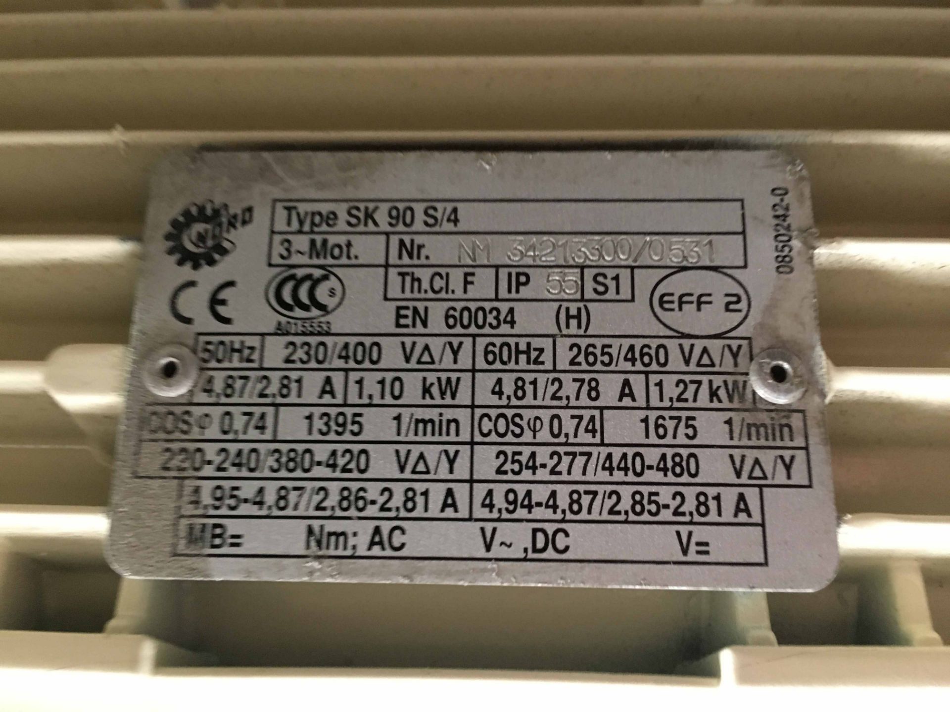 Rotaval BS 400 Blow Through Rotary Seal, 1.1kW mot - Image 4 of 4