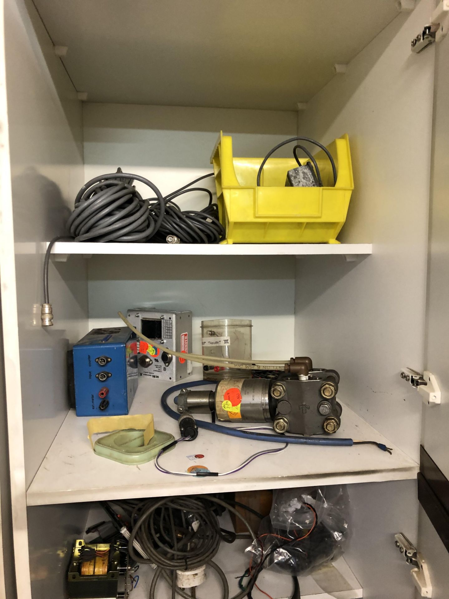 Contents of Three Storage Cabinets, comprising mainly electrical equipment - Image 7 of 9