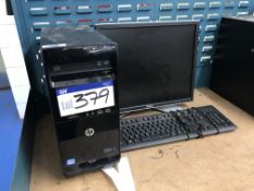 HP Pro 3500 Series MT Intel Core i5 Personal Computer (hard disk formatted), with flat screen