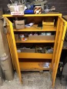 Steel Double Door Flammables Cabinet with contents