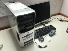 Dell Dimension 5150 Intel Pentium Personal Computer (hard disk formatted), with flat screen monitor,