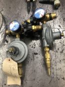 Two West Winds Helium Gas Bottle Ballon Inflator Valves, please note this lot is part of combination