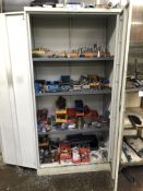 Double Door Steel Cabinet & Contents