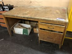 Single Pedestal Wood Desk