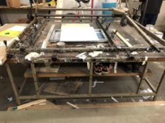 Trumax Screen Printing Frame, with steel bench and printing screen frames