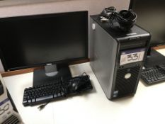 Dell Optiplex 380 Intel Core 2 Personal Computer (hard disk formatted), with flat screen monitor and