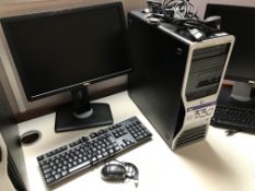 Dell Precision T3400 Intel Core 2 Personal Computer (hard disk formatted), with flat screen monitor,