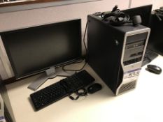 Dell Precision 380 Intel Core 2 Personal Computer (hard disk removed), with flat screen monitor,