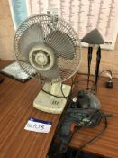 Desk Fan, with portable electric drill and desk light