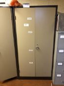 Two Double Door Steel Cabinets