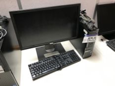 Dell Optiplex 390 Intel Core i3 Personal Computer (hard disk removed), with flat screen monitor