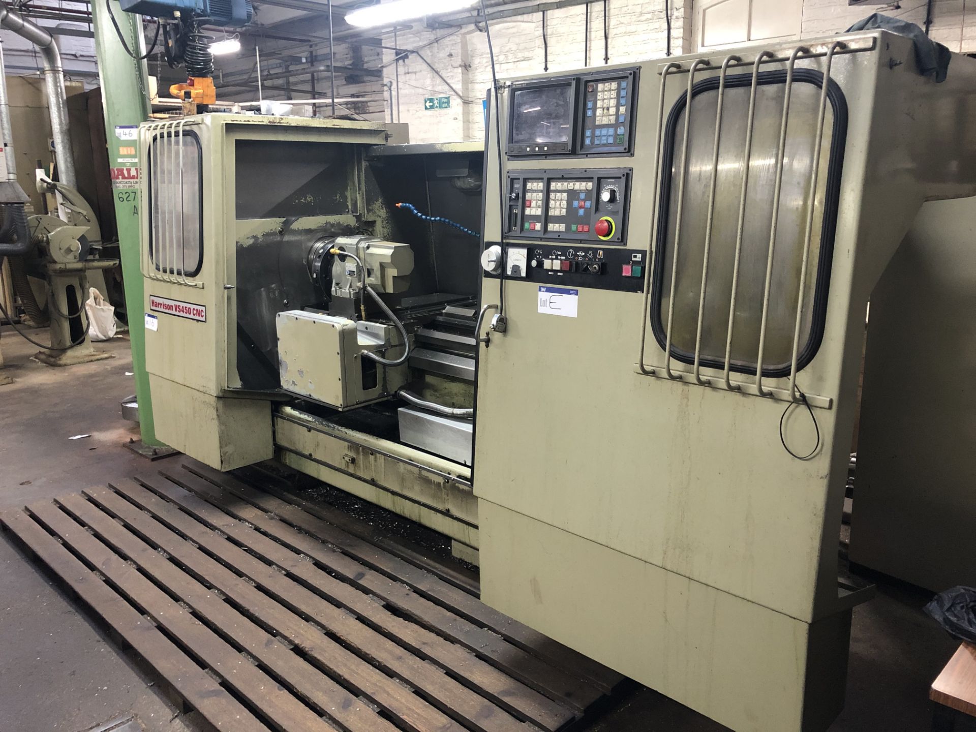 Harrison VS450CNC CNC LATHE, serial no. 407834, with tooling as fitted and control panel, (kindly - Image 6 of 9
