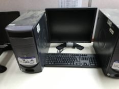 Dell Dimension 3000 Intel Celeron Personal Computer (hard disk formatted), with flat screen