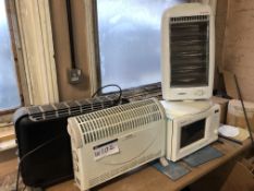 Three Electric Heaters & Microwave Oven