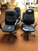 Four Assorted Swivel Armchairs