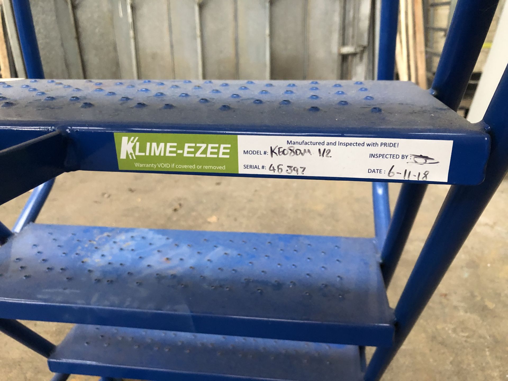 Klime-Ezee Eight Rise Mobile Warehouse Ladder 2m high - Image 2 of 2