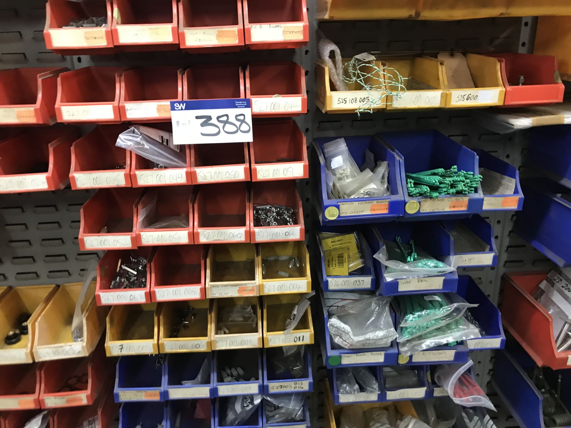 Quantity of Fastenings & Fittings, as set out in plastic stacking bins on one run of rack - Image 3 of 5