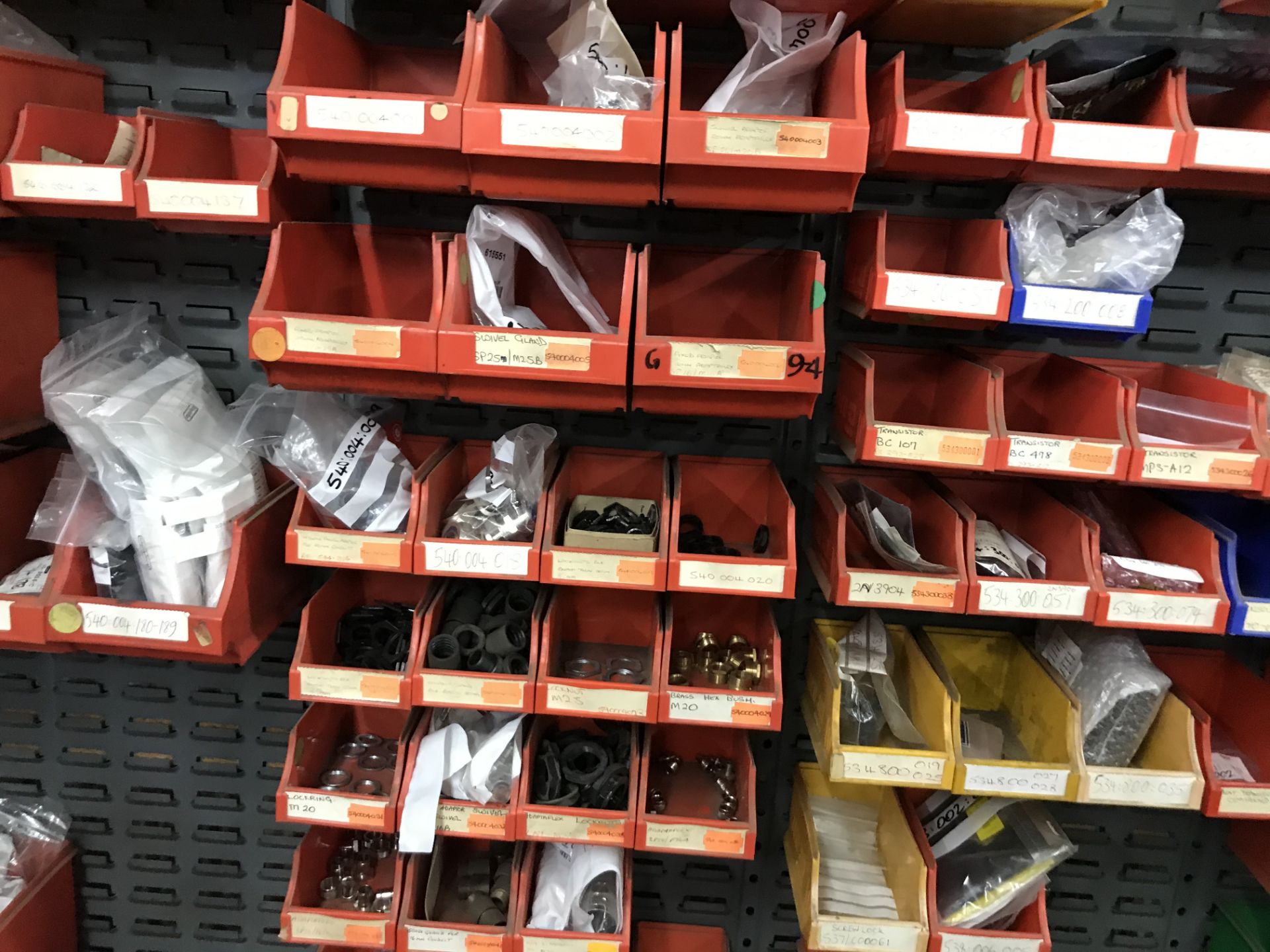 Quantity of Fastenings & Fittings, as set out in plastic stacking bins on one run of rack - Image 5 of 5