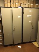 Two Double Door Steel Cabinets