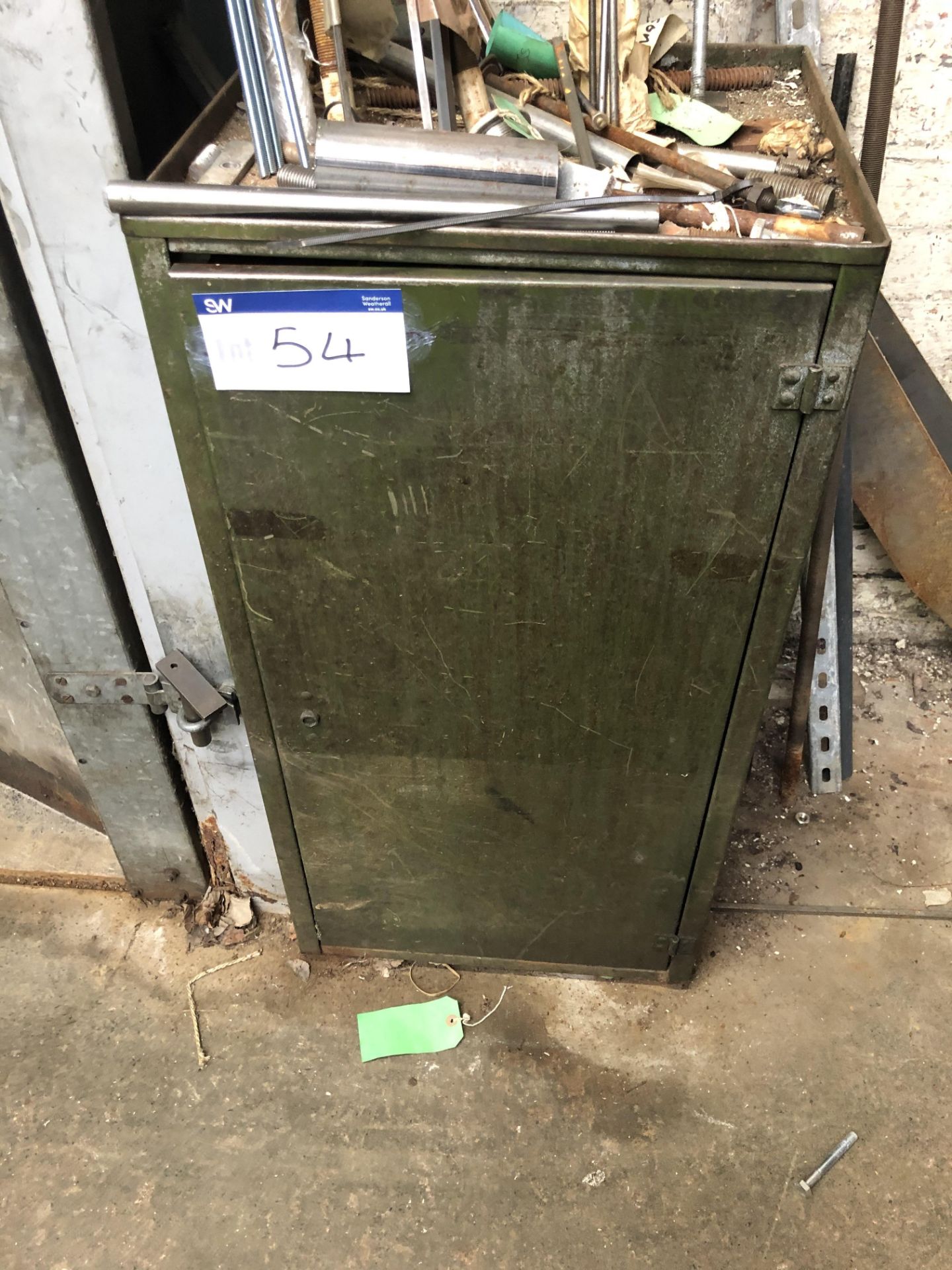 Single Door Steel Cabinet, fitted multi drawers and contents