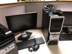 Dell Precision T3500 Intel Xeon Personal Computer (hard disc formatted), with flat screen monitor,