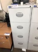 Silverline Steel Four Drawer Filing Cabinet