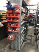 Assorted Fastenings & Fittings, as set out on four bays of stock rack