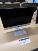 Apple iMac 27” PC, with keyboard and mouse