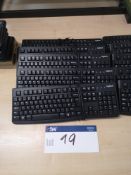 Five Logitech Keyboards