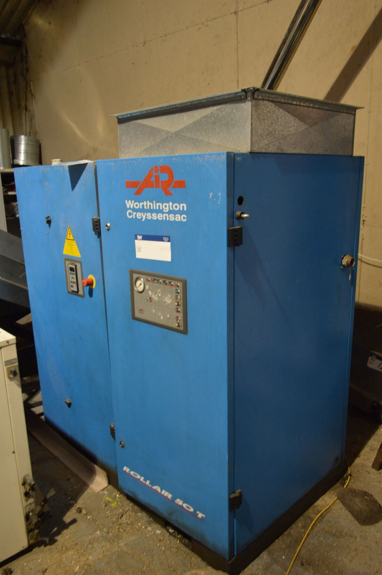 Worthington Creyssensac ROLLAIR 50T PACKAGE AIR COMPRESSOR, serial no. WCO102547, reference no. - Image 3 of 3