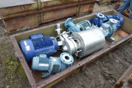 Assorted Stainless Steel Pumps & Equipment, in ste