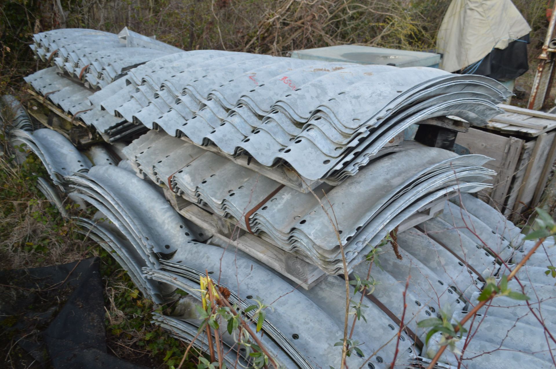 THE CORRUGATED GALVANISED STEEL SILO WALLING SECTI - Image 3 of 9