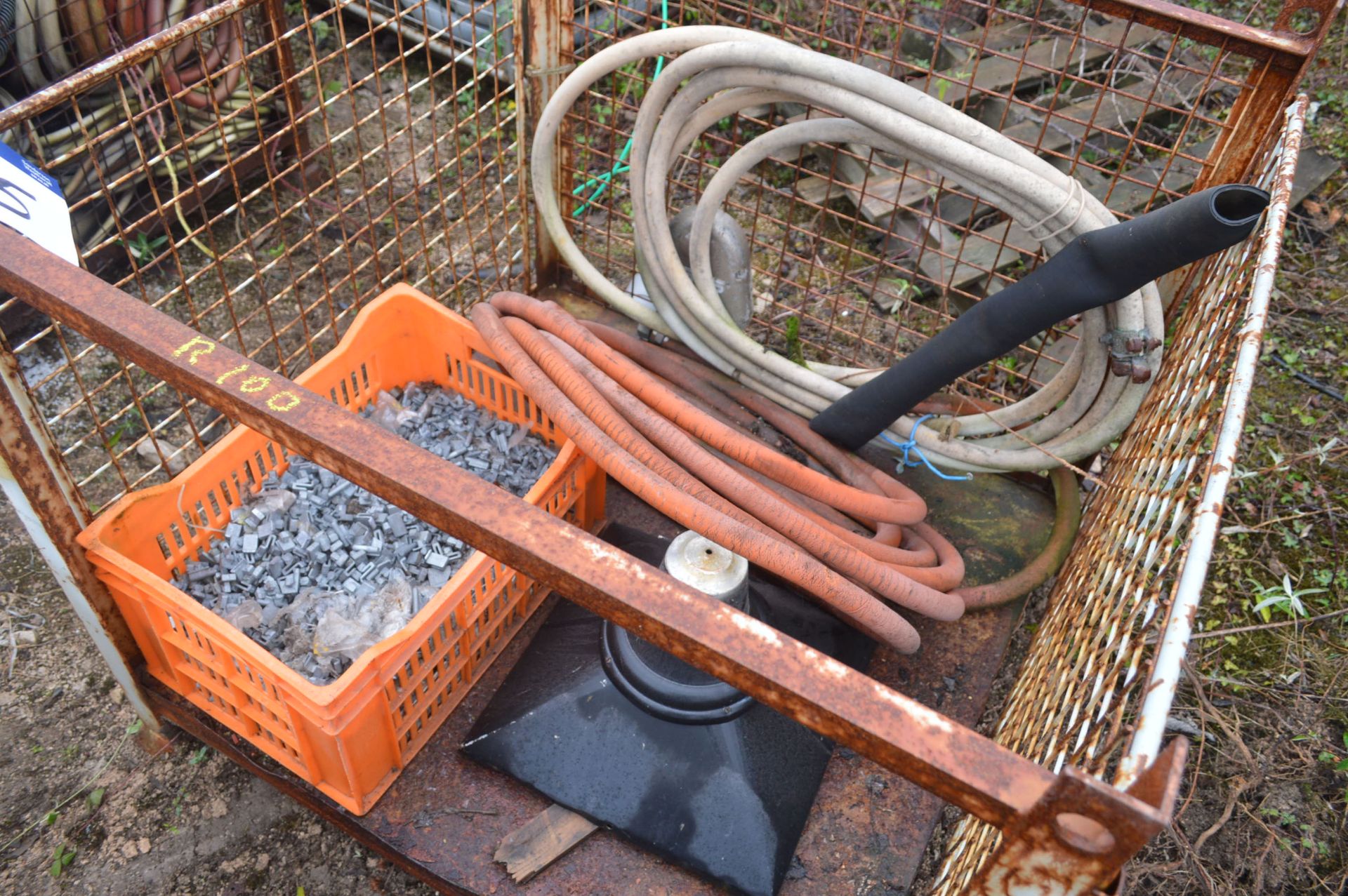 Loose Contents of Cage Pallet, including pipe and