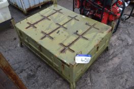 Assorted Surface Plates & Equipment, with steel bo