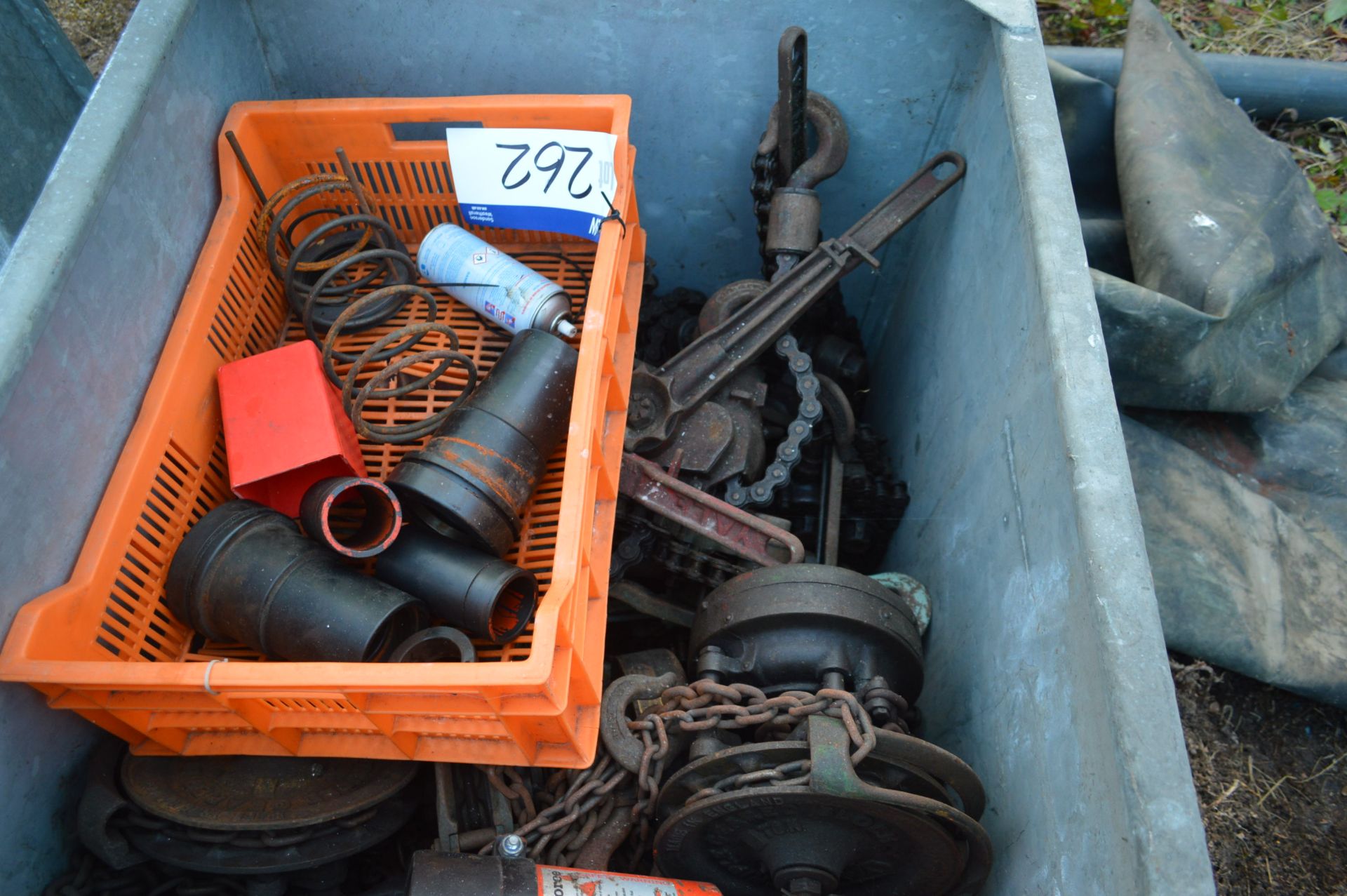 Assorted Lifting Equipment, in steel chest includi - Image 3 of 4