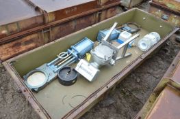Assorted Valves & Equipment, with diesel meter, in