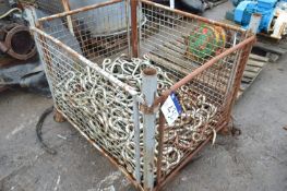 Mainly Chromed Hooks, in steel cage pallet (steel