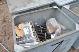 Assorted Equipment, in steel chest (chest excluded