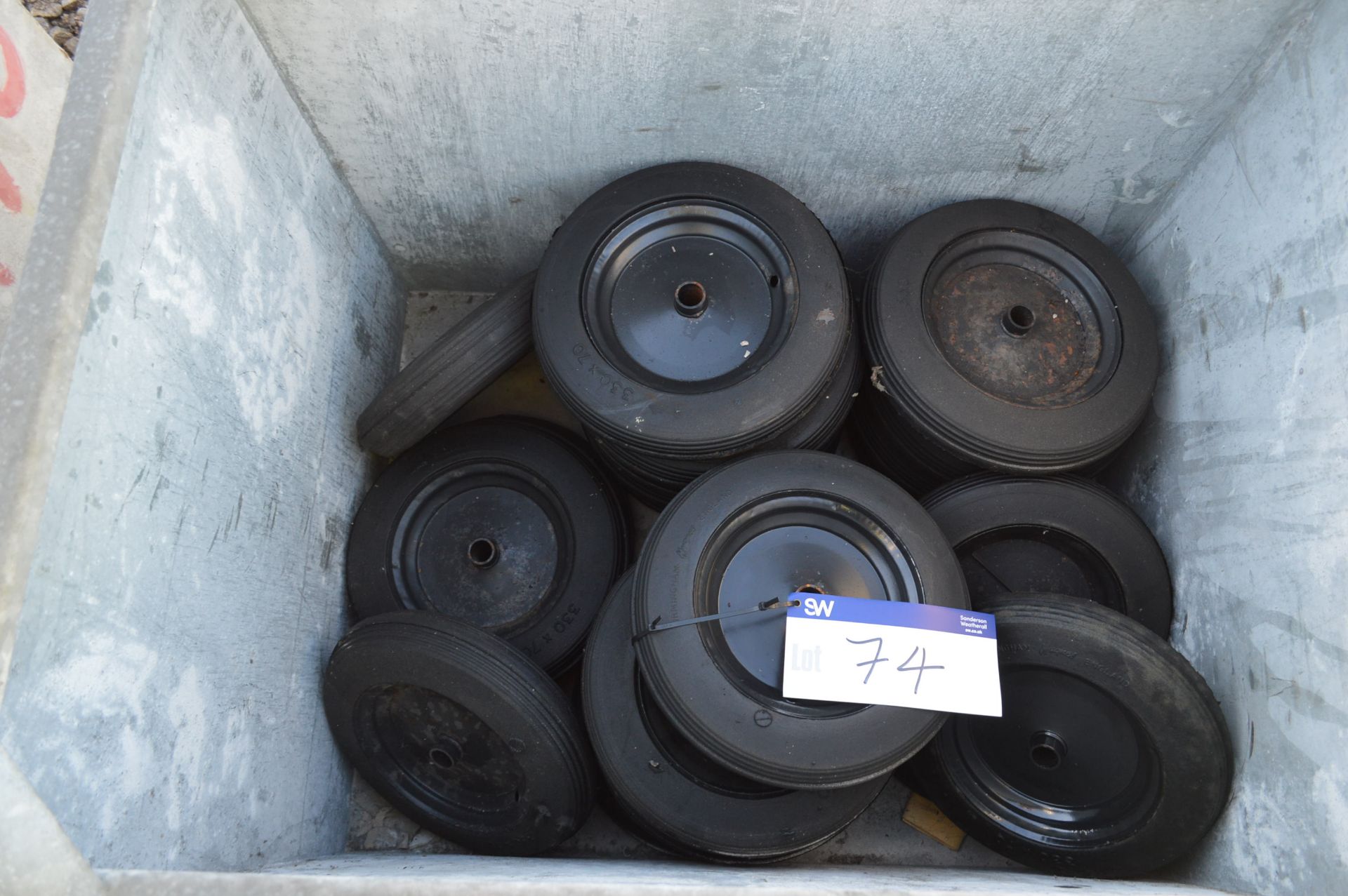 Approx. 22 x 330 x 70 Wheels & Tyres, in steel che - Image 2 of 2