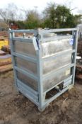 Bison 1000 litre Stainless Steel IBC, approx. 1.2m