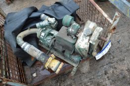 Hamworthy Pump Set, with single cylinder diesel en